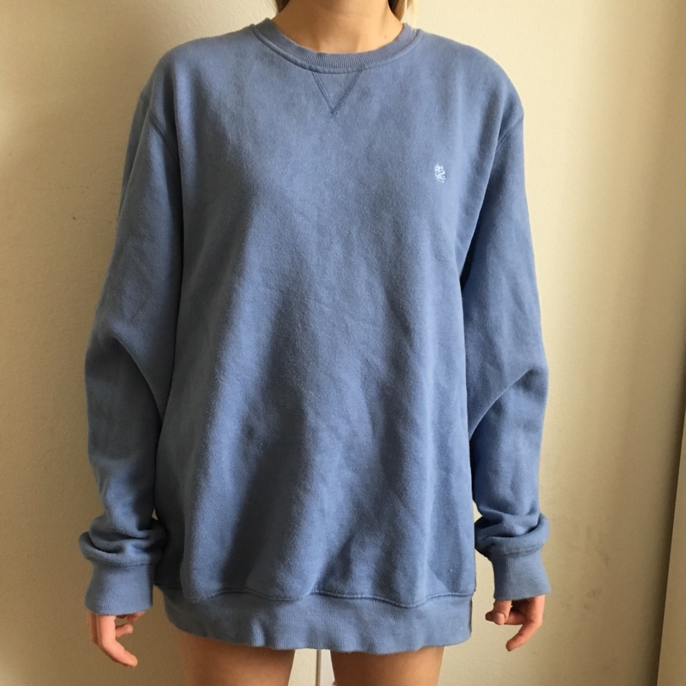 Baby blue crew neck